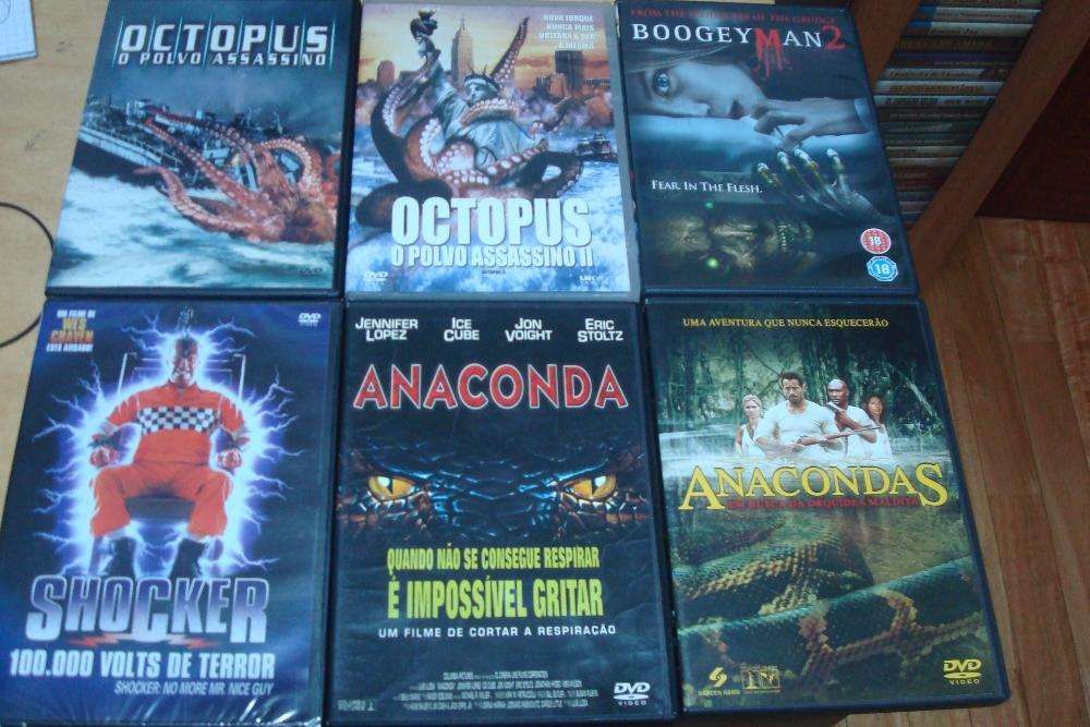 13 dvds originais terror,sharknado,anaconda etc