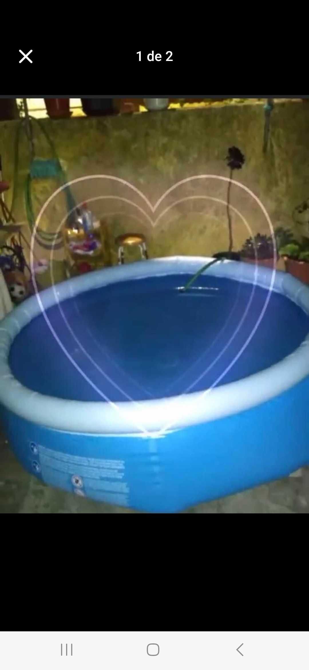 Piscina praticamente nova c bomba e kit tratamento d agua