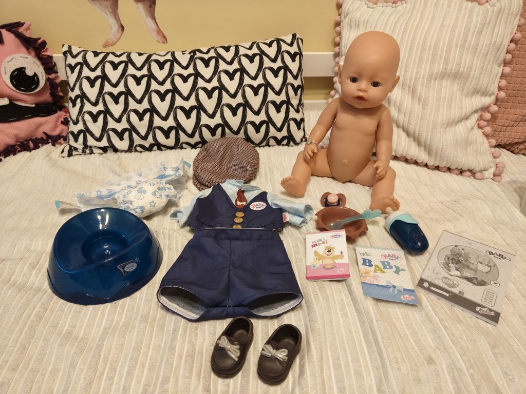 Lalka baby born zaph creation soft touch chłopiec w eleganckim stroju