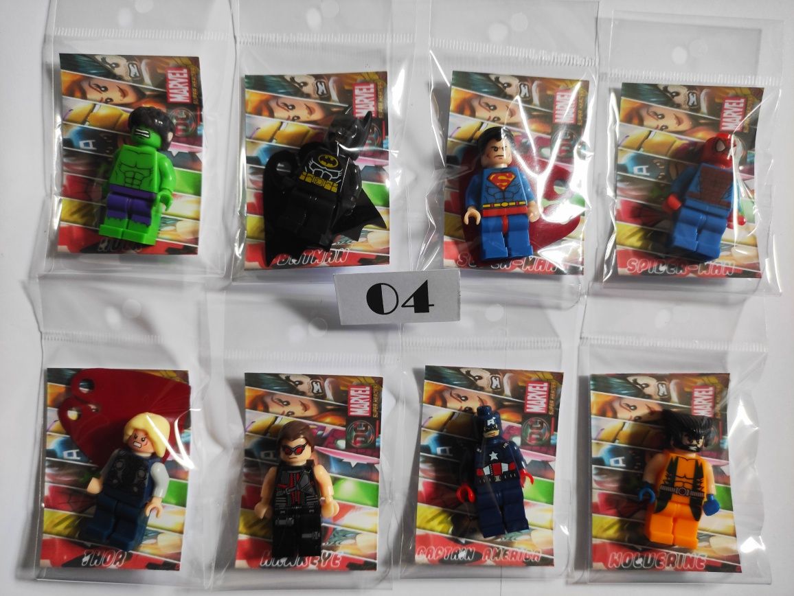 8 Figuras comp. LEGO NINJAGO Super Heróis Várias MINIFIGURAS