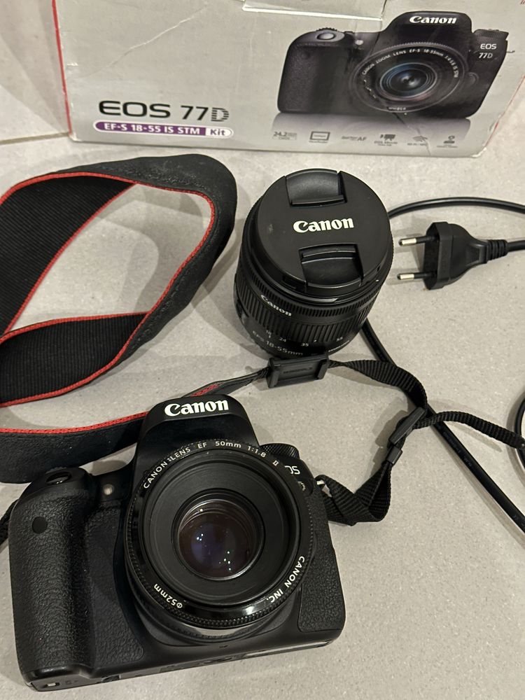 Canon 77d + 2 obiektywy