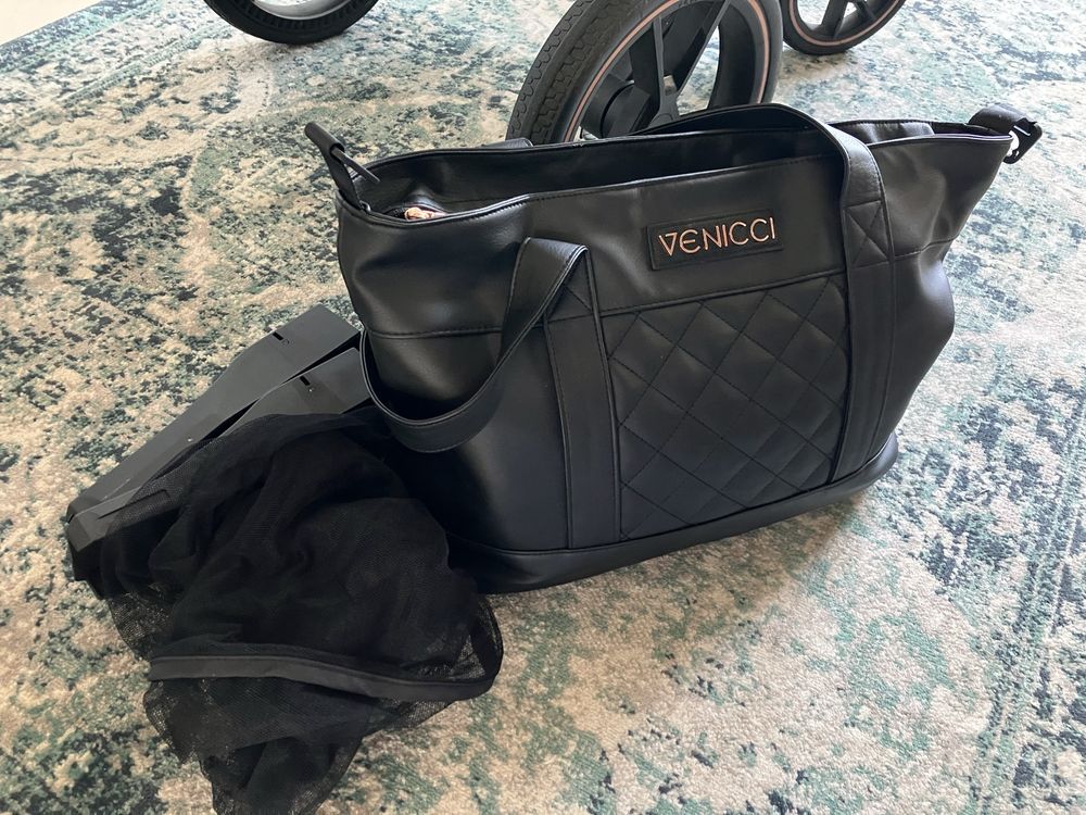 Wózek 2 w 1, Vennici Tinum 2.0, gondola, spacerowka, adaptery