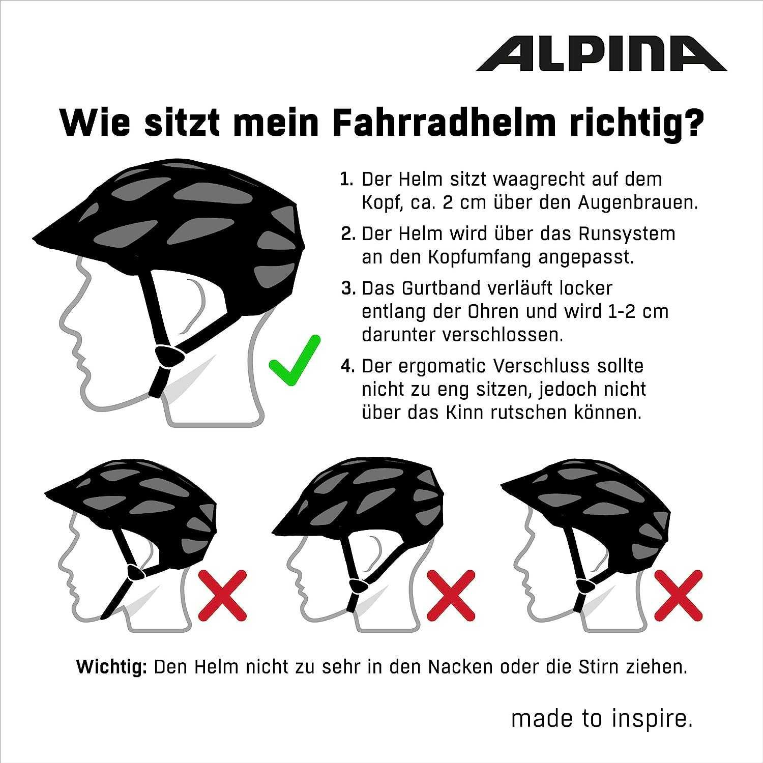 Шлем велосипедний шолом HAARLEM ALPINA Unisex Adult 52-57 см