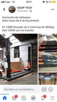 Elevador de 2 colunas de 4000kg