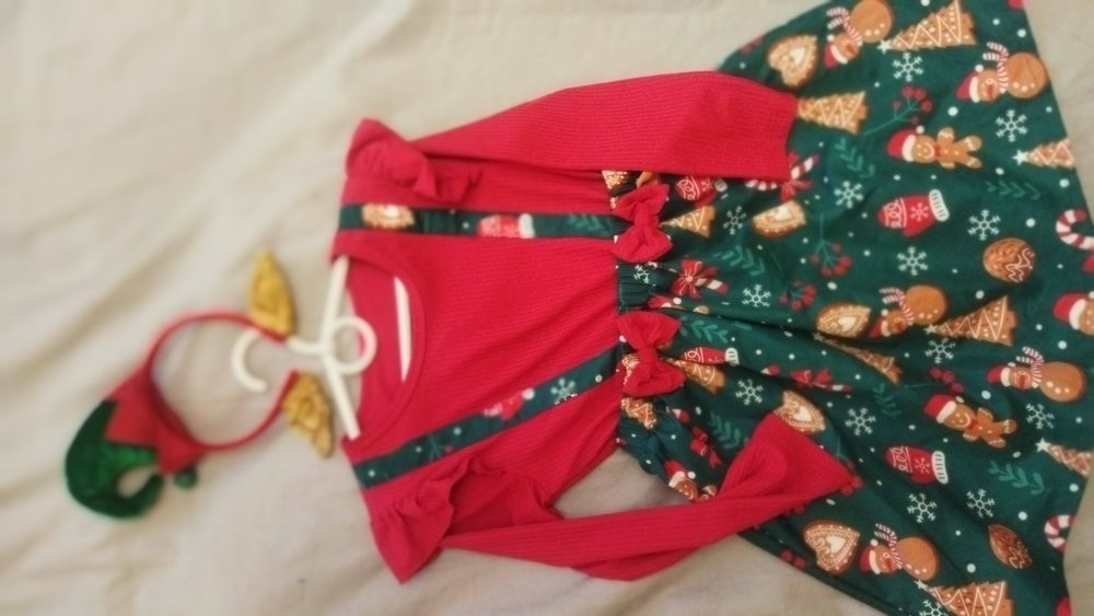 Різдвяний костюм ельфа, нарядна новорічна сукня