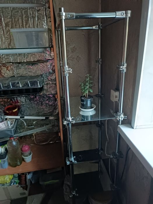 Полка стилаж хром