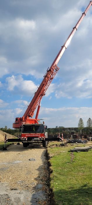 Dźwig Zwyżka Usługi Dźwigowe Wynajem Podnośnik Koszowy