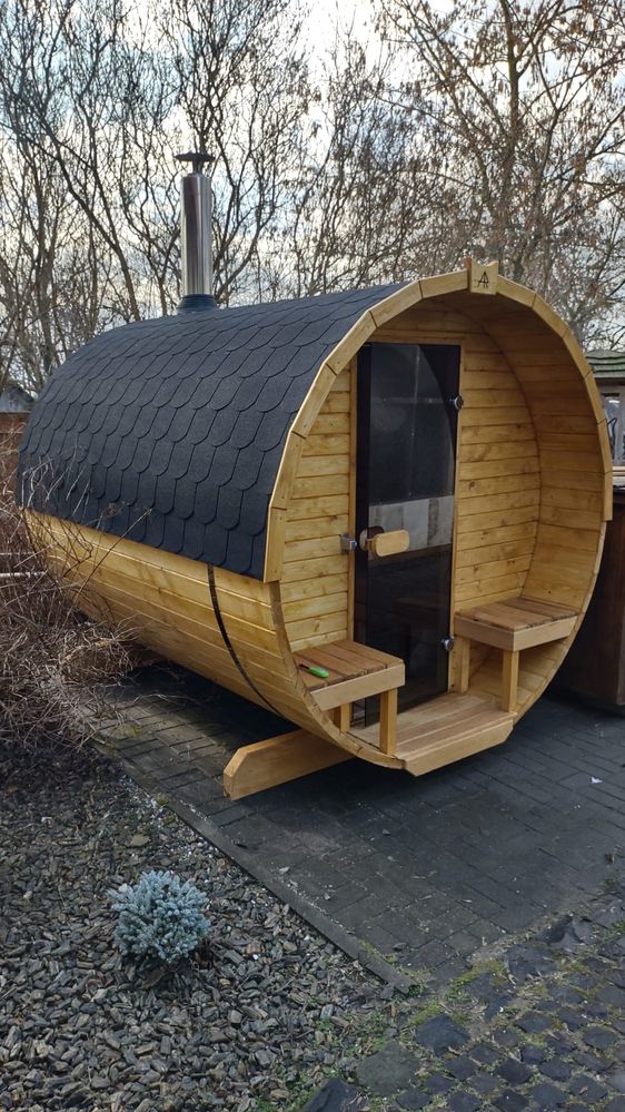 Sauna ogrodowa kompletna z piecem