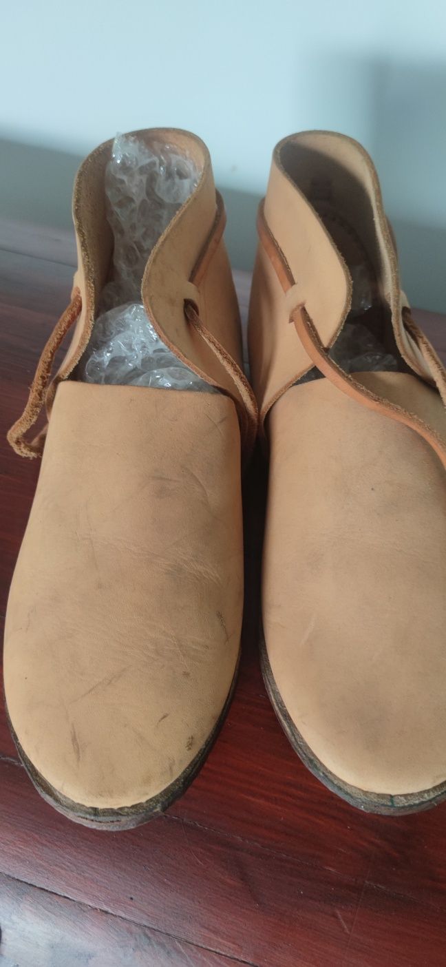 Buty skórzane rycerskie wczesne okazja wkładka 25 cm nowe