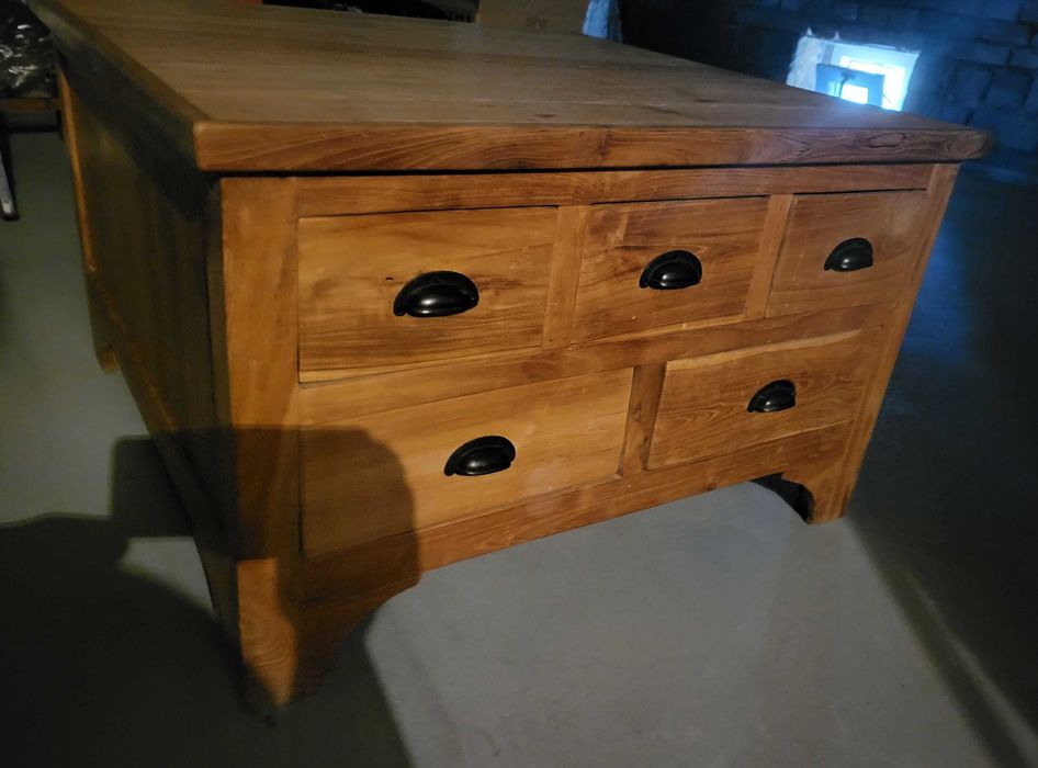 stolik drewniany boho