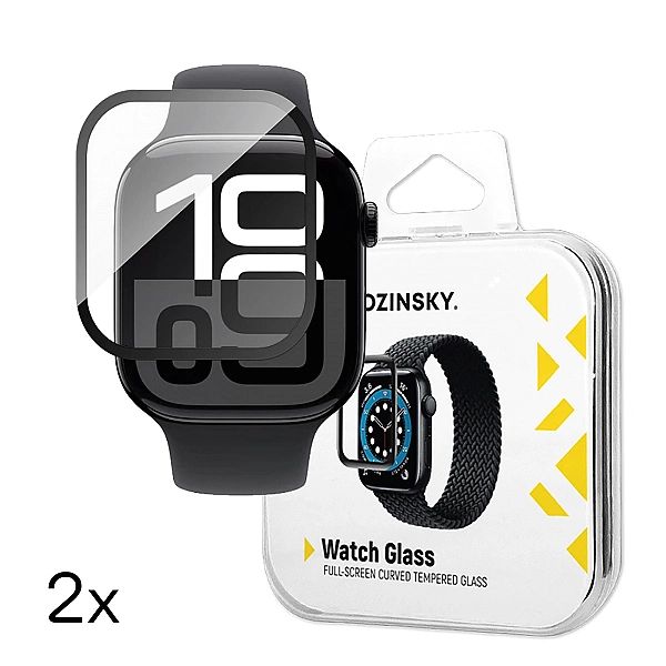 Szkło hartowane Wozinsky Full Glue do Apple Watch Series 10/42mm (2 sz