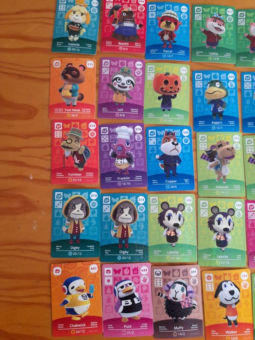 Cartas Amiibo Animal Crossing