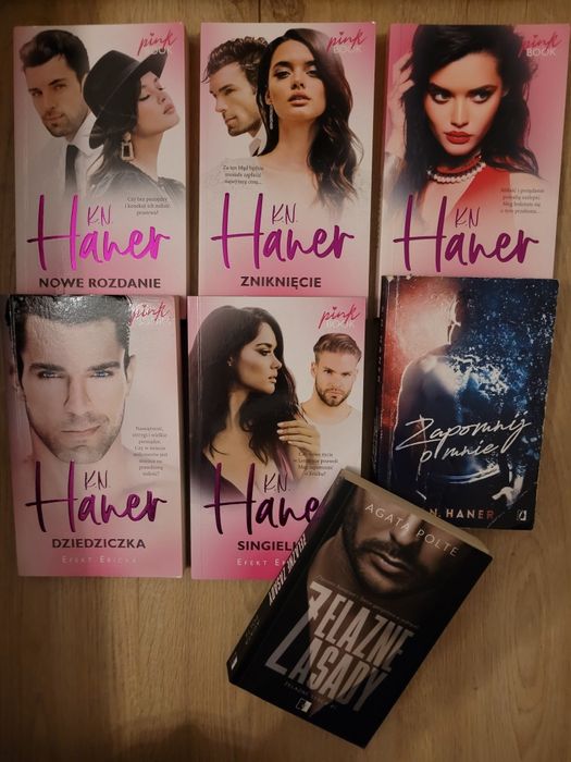 Zestaw 6x książki K. N. Haner + 1x Agata Polte