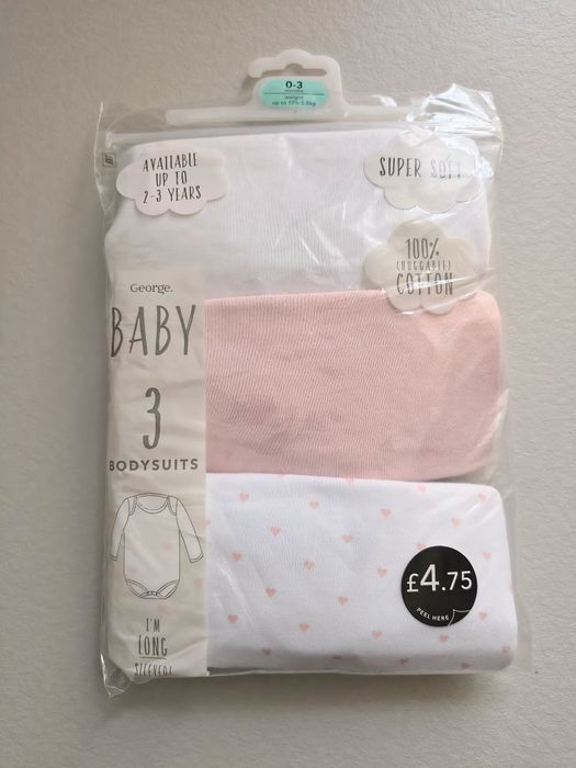 3-pak body George rozmiar 56-62