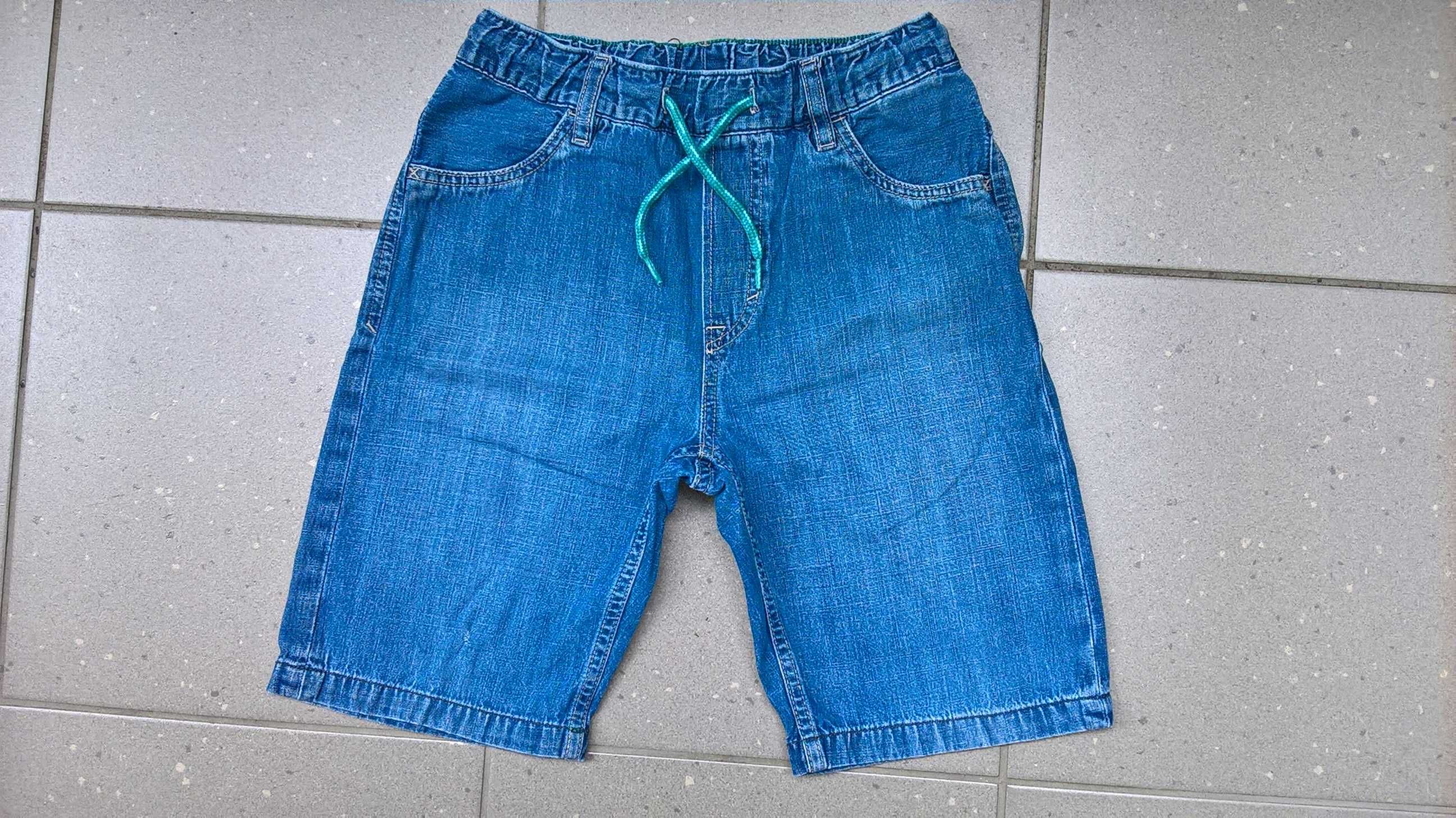 spodenki jeansowe 128 h&m db