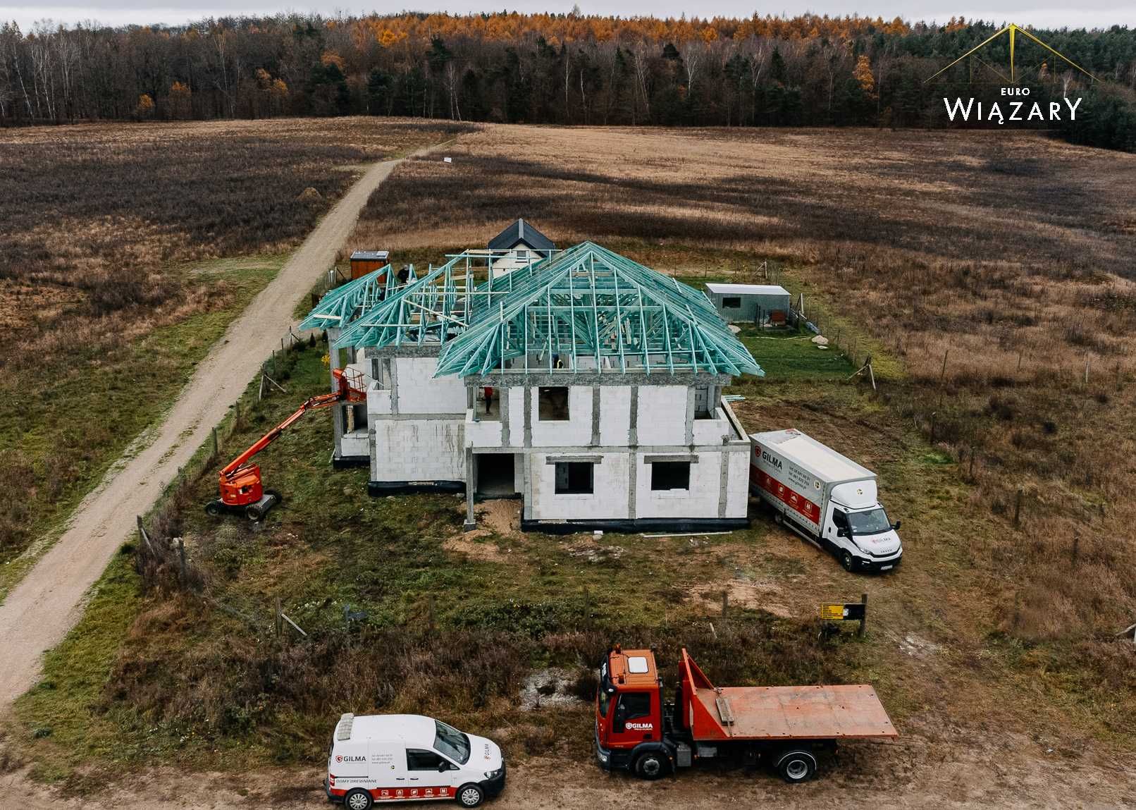 Gotowe wiązary dachowe. Projektowanie, produkcja, montaż!