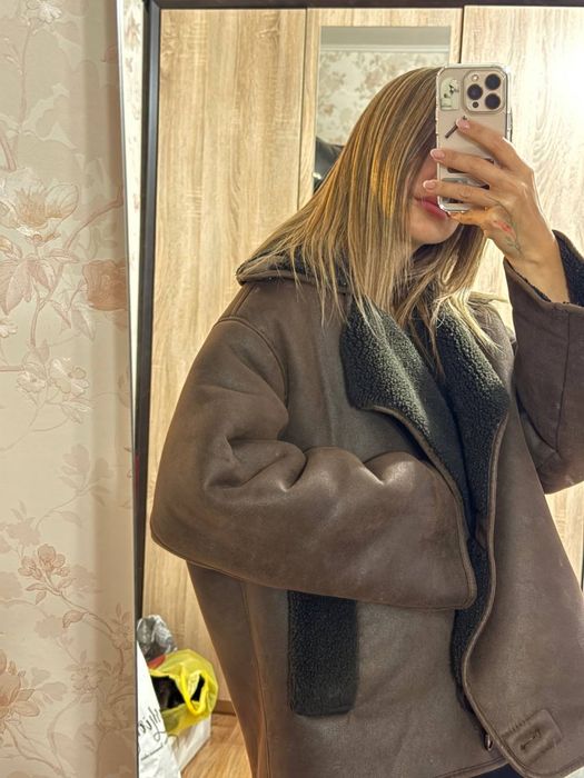 Дубленка зара, идеальное состояние