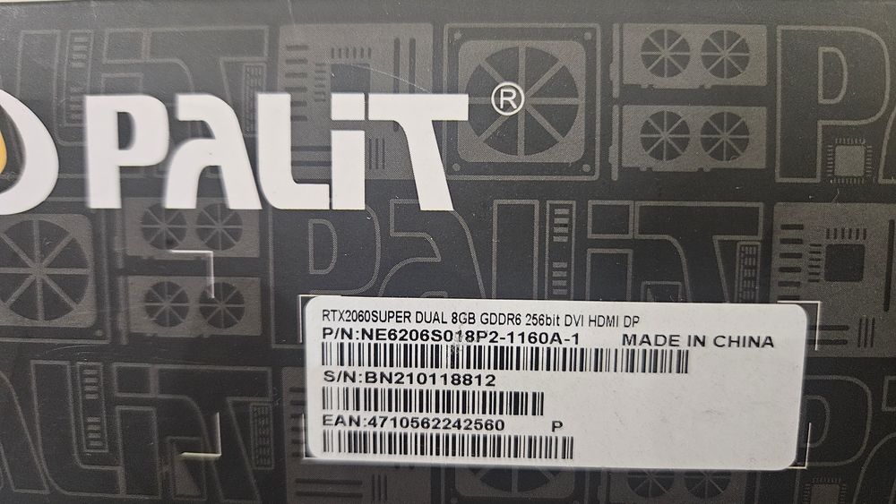 Відеокарта Palit RTX 2060 8Gb Super Dual