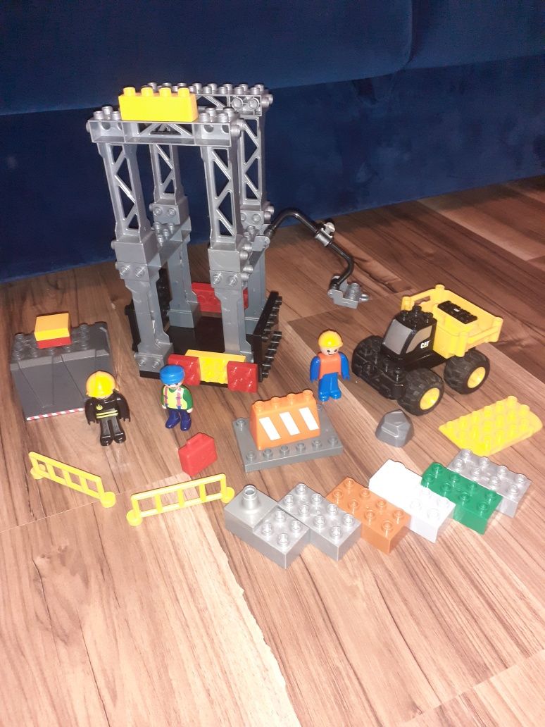 Klocki Mega Blocks jak Lego Duplo plac budowy, konstrukcja stalowa plu