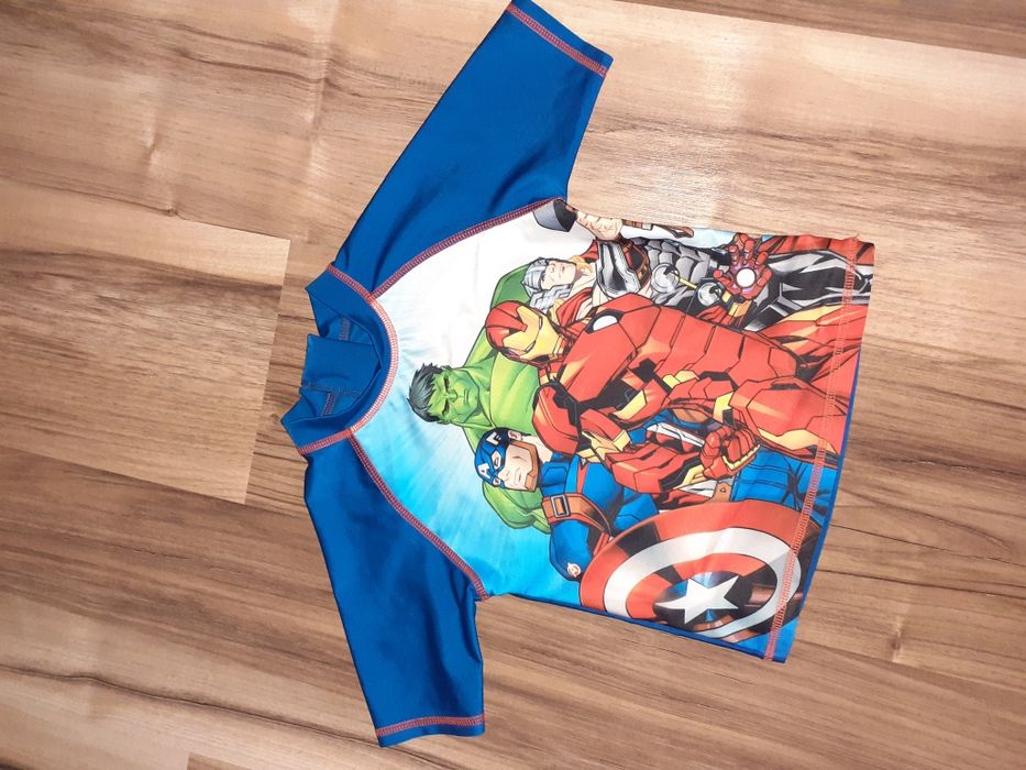 Koszulka kąpielowa 92/98 Hulk Iron Man Kapitan Ameryka