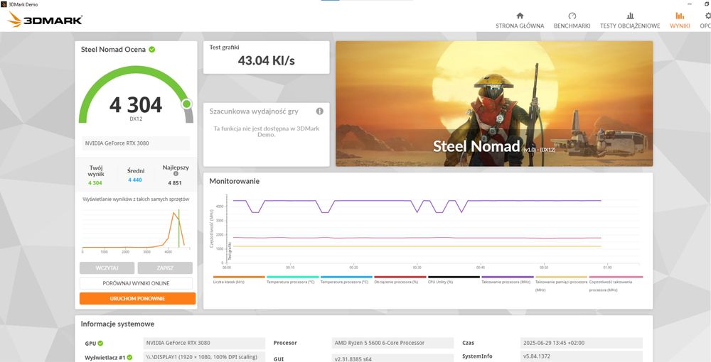 Karta graficzna gigabyte vision rtx 3080 10gb BIAŁA GWARANCJA!