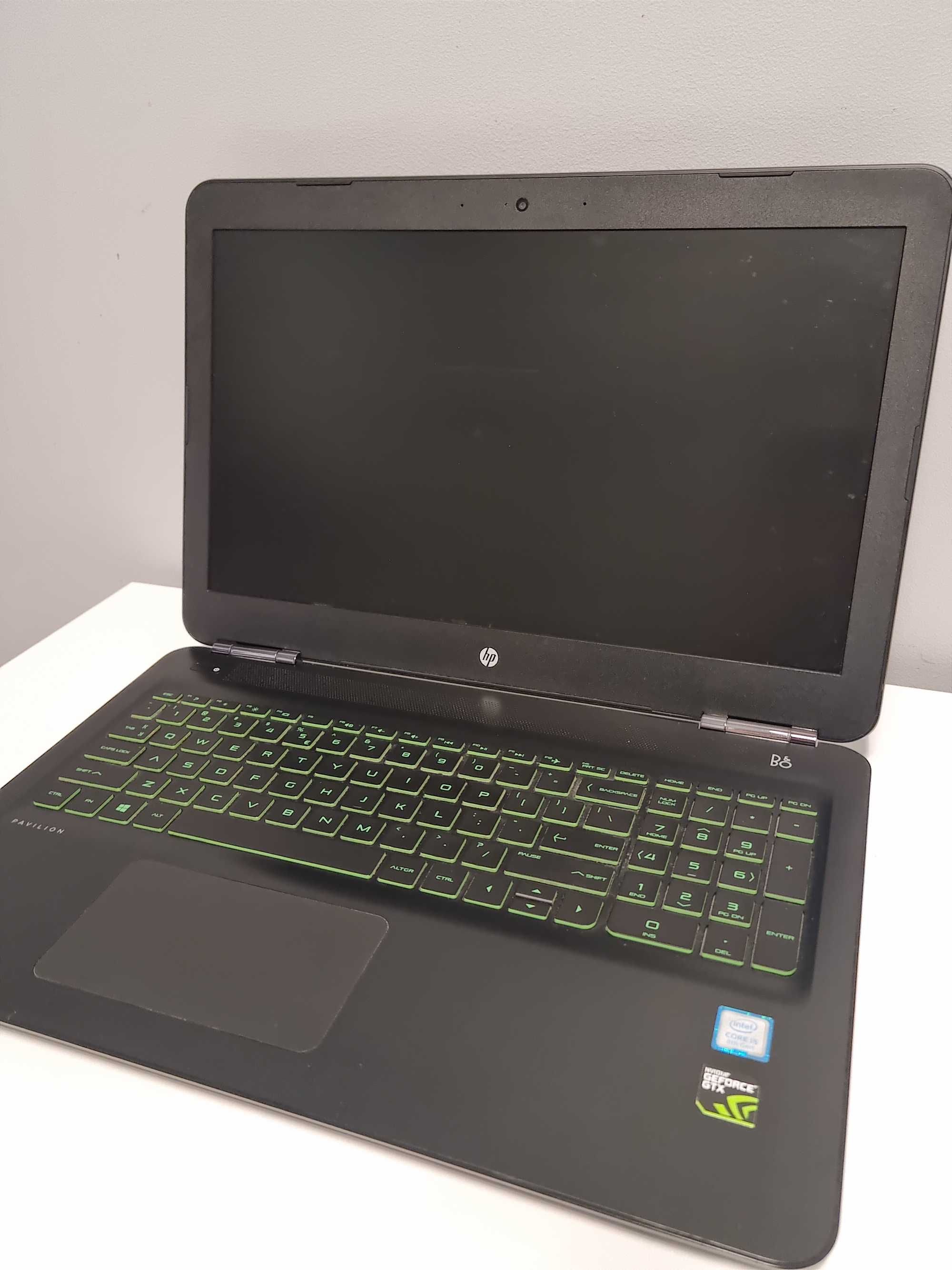 [UŻYWANY] LAPTOP HP Pavilion i5-8300H, RAM 8GB, SSD240+HDD1TB, GTX1050