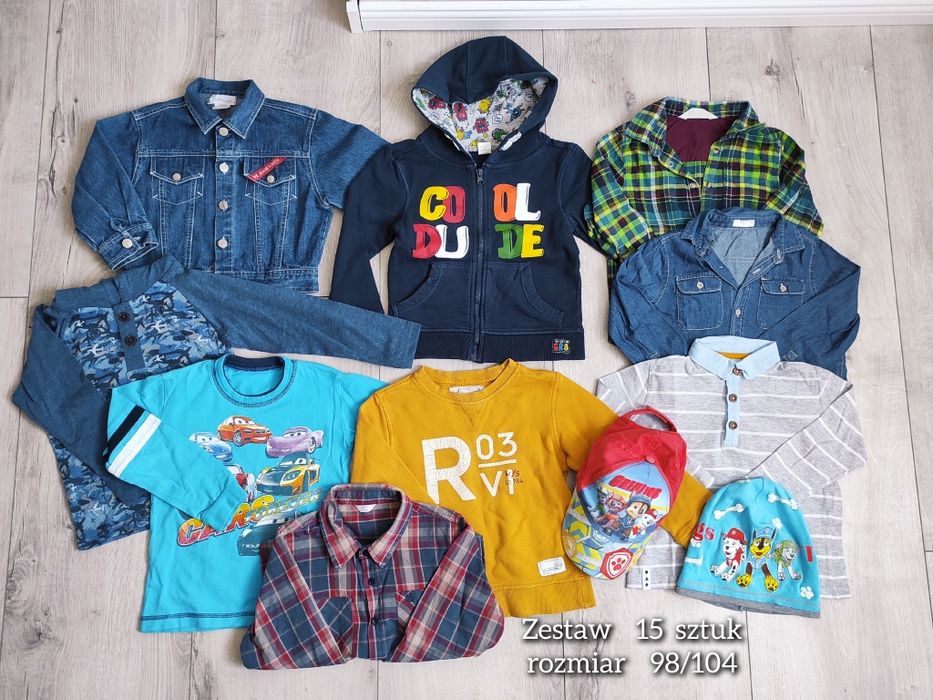 Paka ubrań  98/104  koszulka / bluza / koszula z długim rękawem itd.