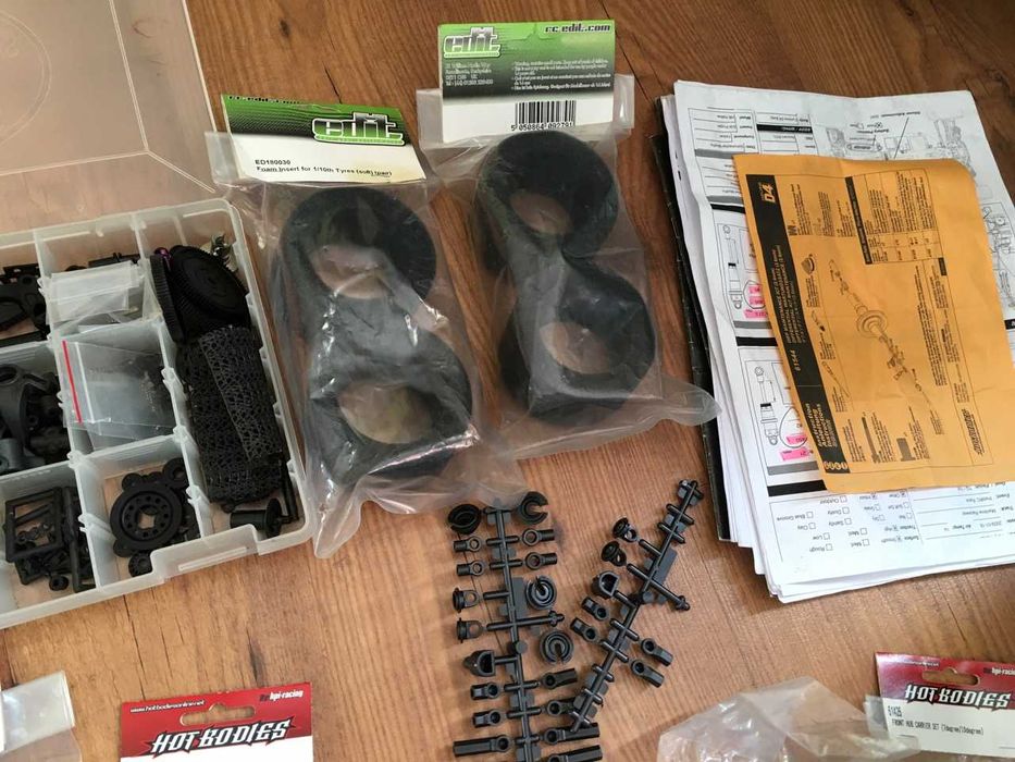 RC carro 1:10 Scale Buggy HotBodies (HPi) Cyclone D4 4x4 2*Chassis!!