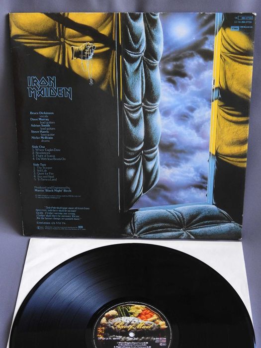 Iron Maiden Piece Of Mind LP оригинал 1983 пластинка Europe EX+ 1press