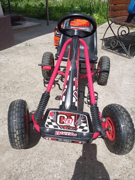 Дитячий педальний карт веломобіль  FUII AHEAD 01 Black