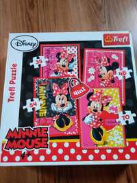 Puzzle Myszka Minnie 4 plansze