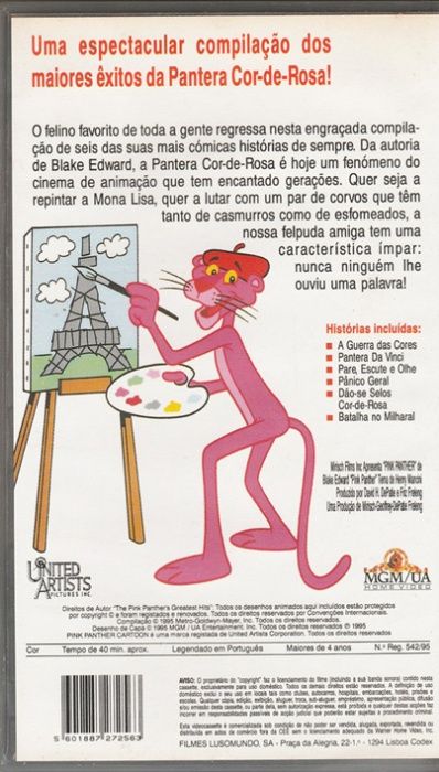 Os Melhores Momentos da Pantera Cor-de-Rosa - VHS