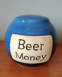 Duża skarbonka ceramiczna pieniądze na piwo zabawny gadżet prezent