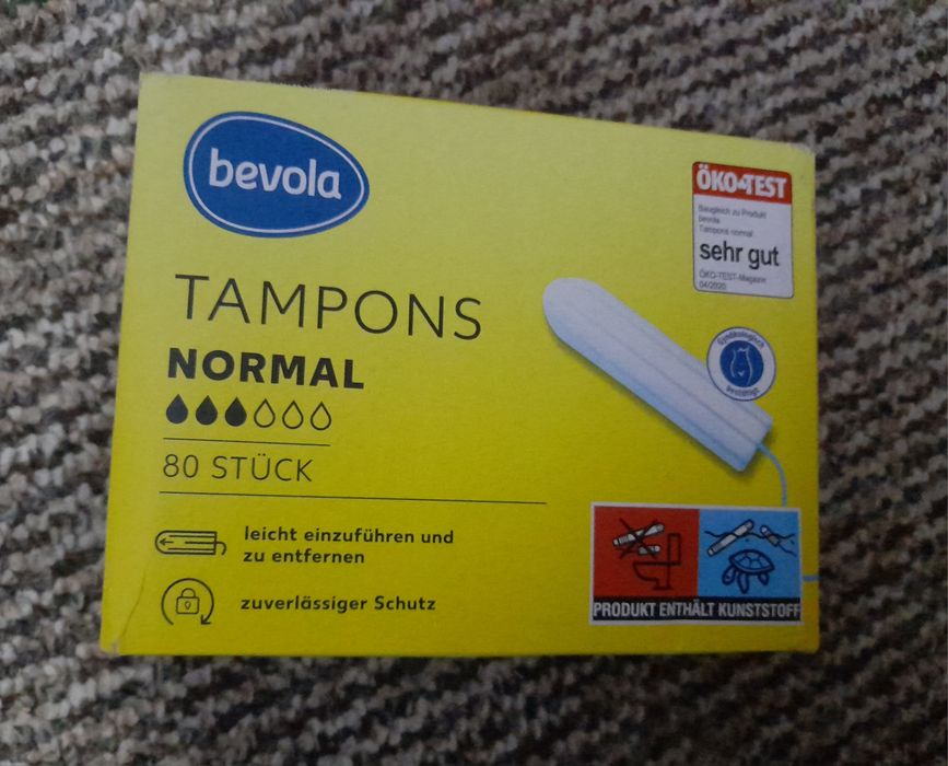 Тампони 80шт., bevola, тампон нормал, NORMAL TAMPONS. Нові.