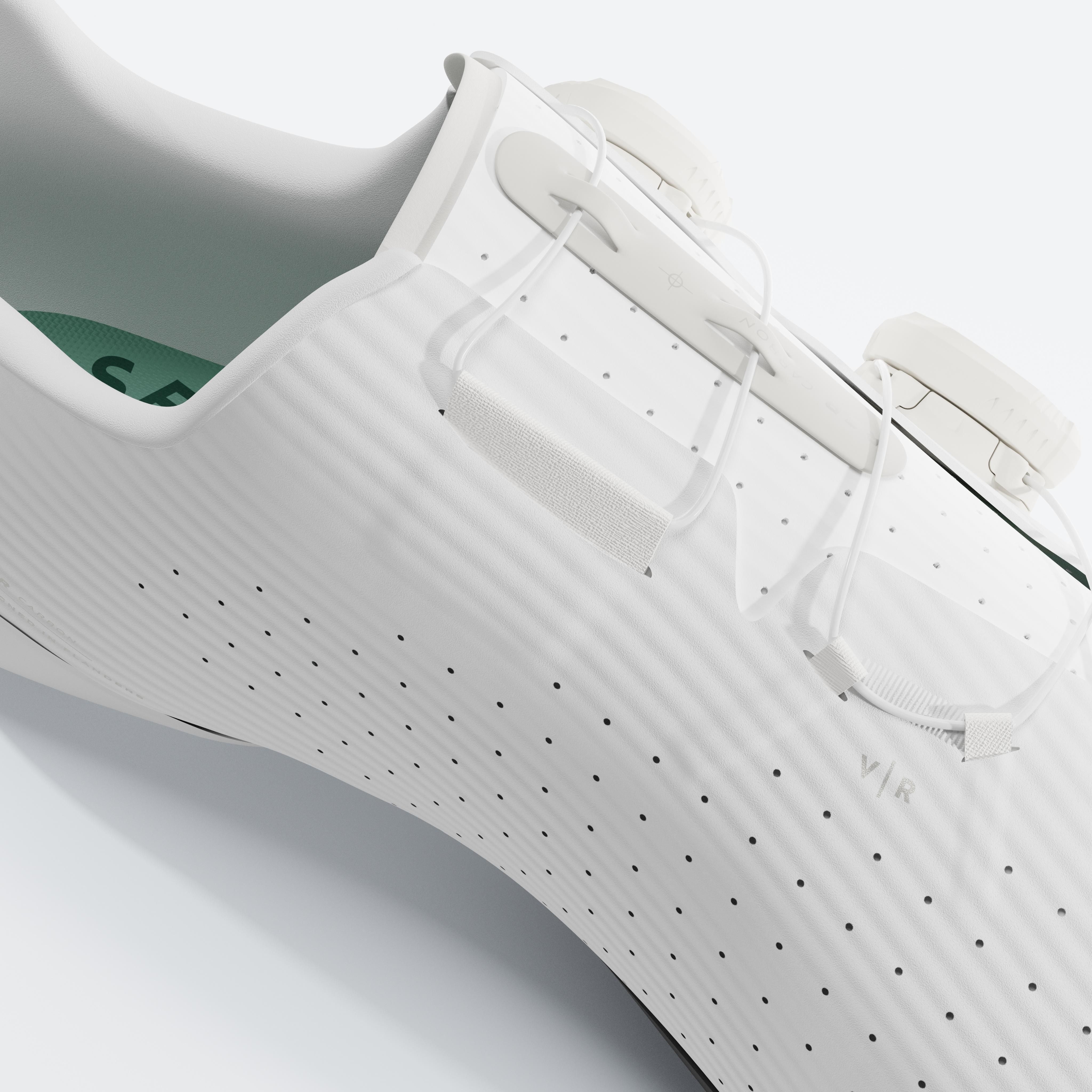 Calçado de Ciclismo de Estrada Van Rysel RCR Branco