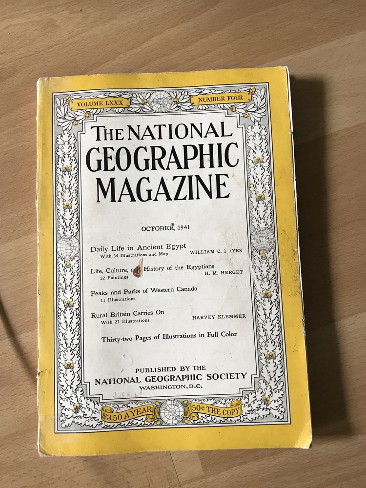 National Geographic october 1941 vol 80 No 4