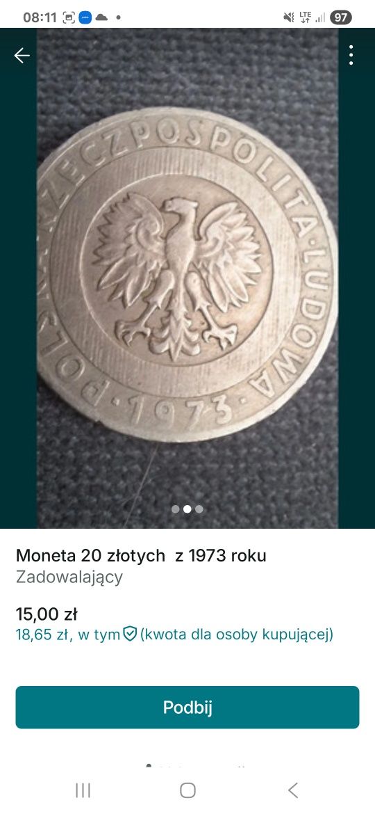 Trzy monety polskie