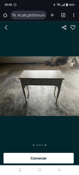 Mesa vintage de madeira