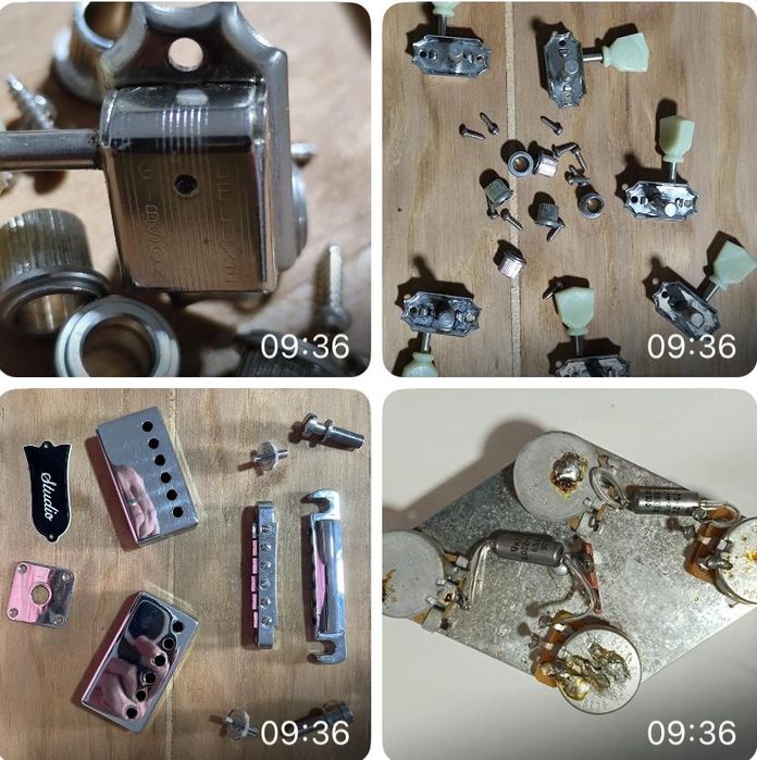 Genuíno Gibson Deluxe Tuners, Stoptail/Ponte TOM Nashville, eletrónica