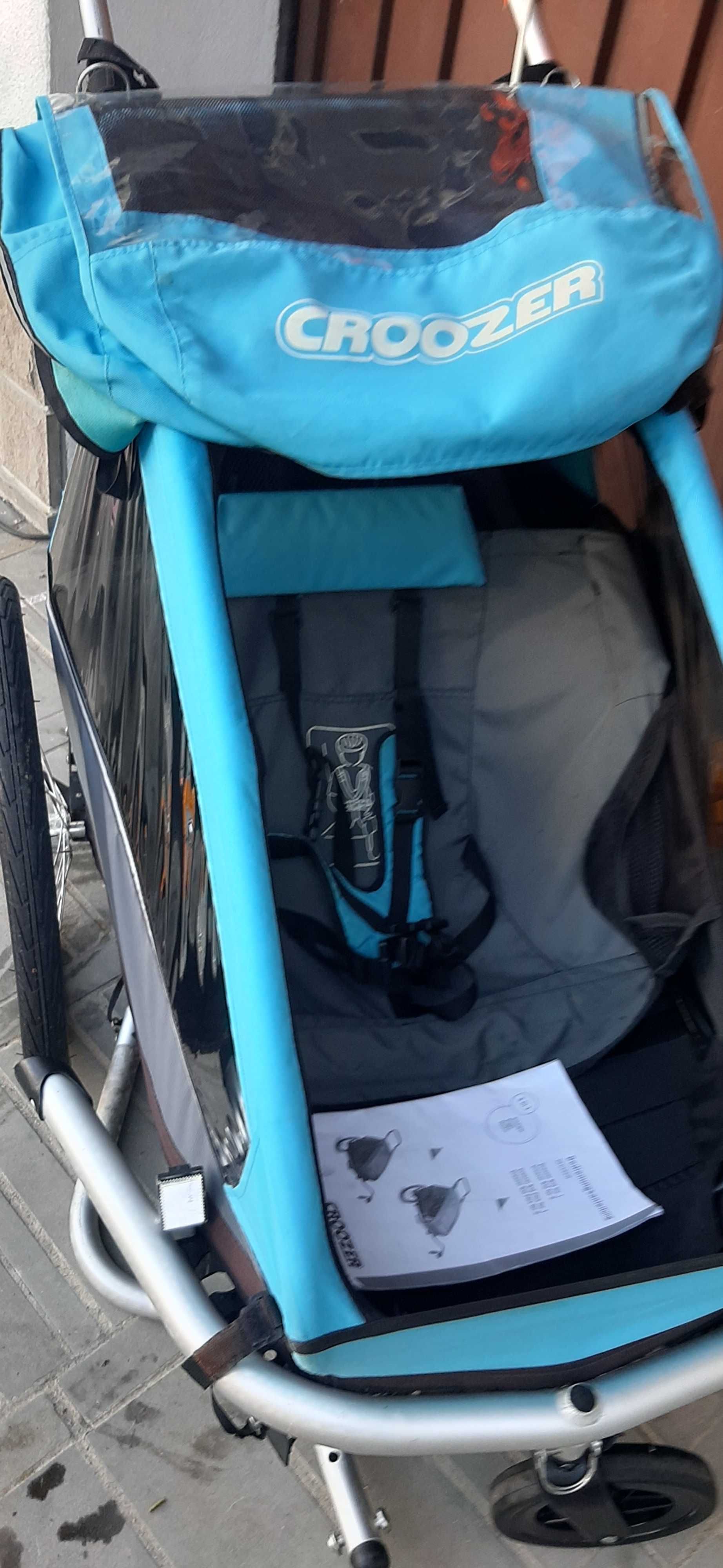Croozer kid 1 przyczepka rowerowa 3w1 jogger komplet bdb