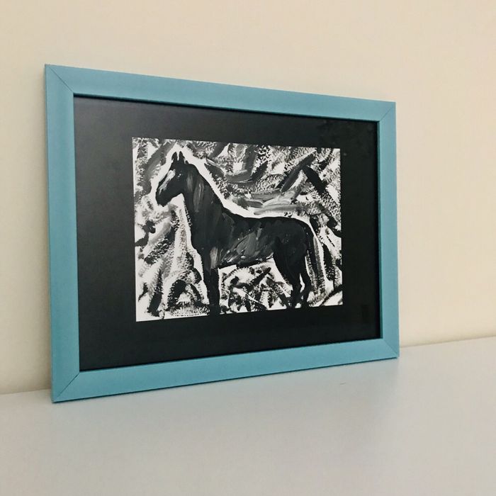 Картина Лошадь, конь, подарок, декор, лофт, сканди, интерьер, подарок.