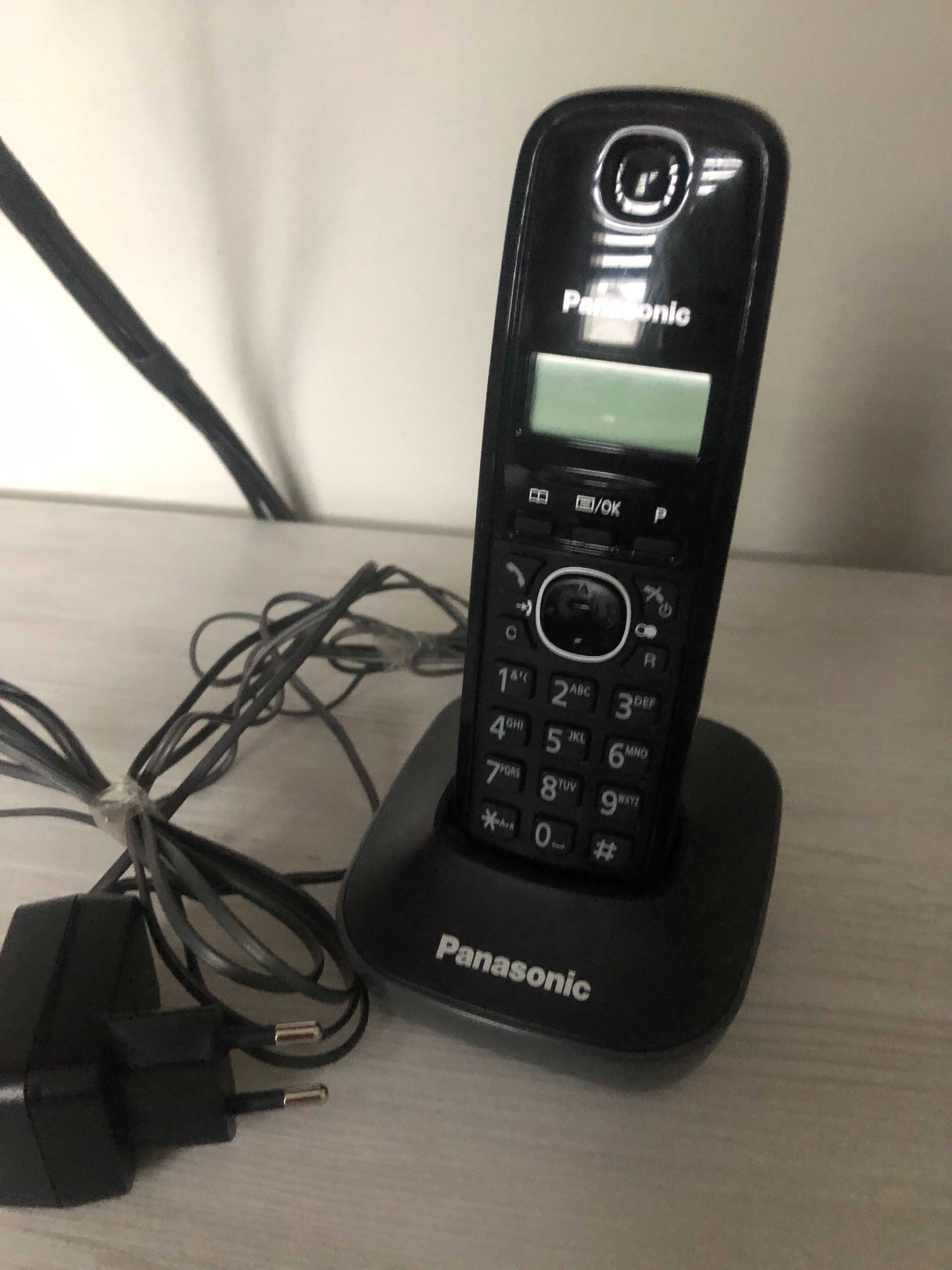 telefon stacjonarny bezprzewodowy Panasonic kx tg1611pd jak nowy