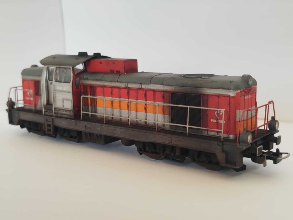 Lokomotywa SM-42 nr 583 PIKO H0 z dekoderem jazdy DCC po patynowaniu