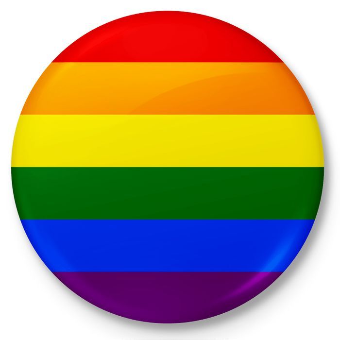 Button magnes na lodówkę flaga LGBT tęcza