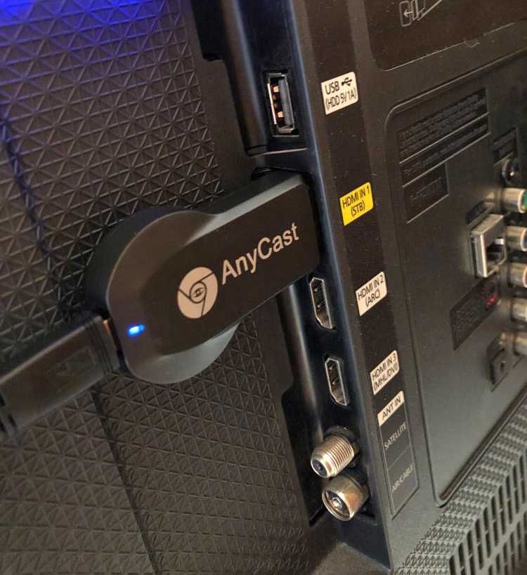 ТВ-флешка, беспроводной адаптер Miracast HDMI для ТВ Anycast Smart TV