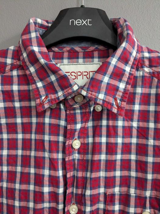 Esprit koszula flanelowa w kratę rozm. S