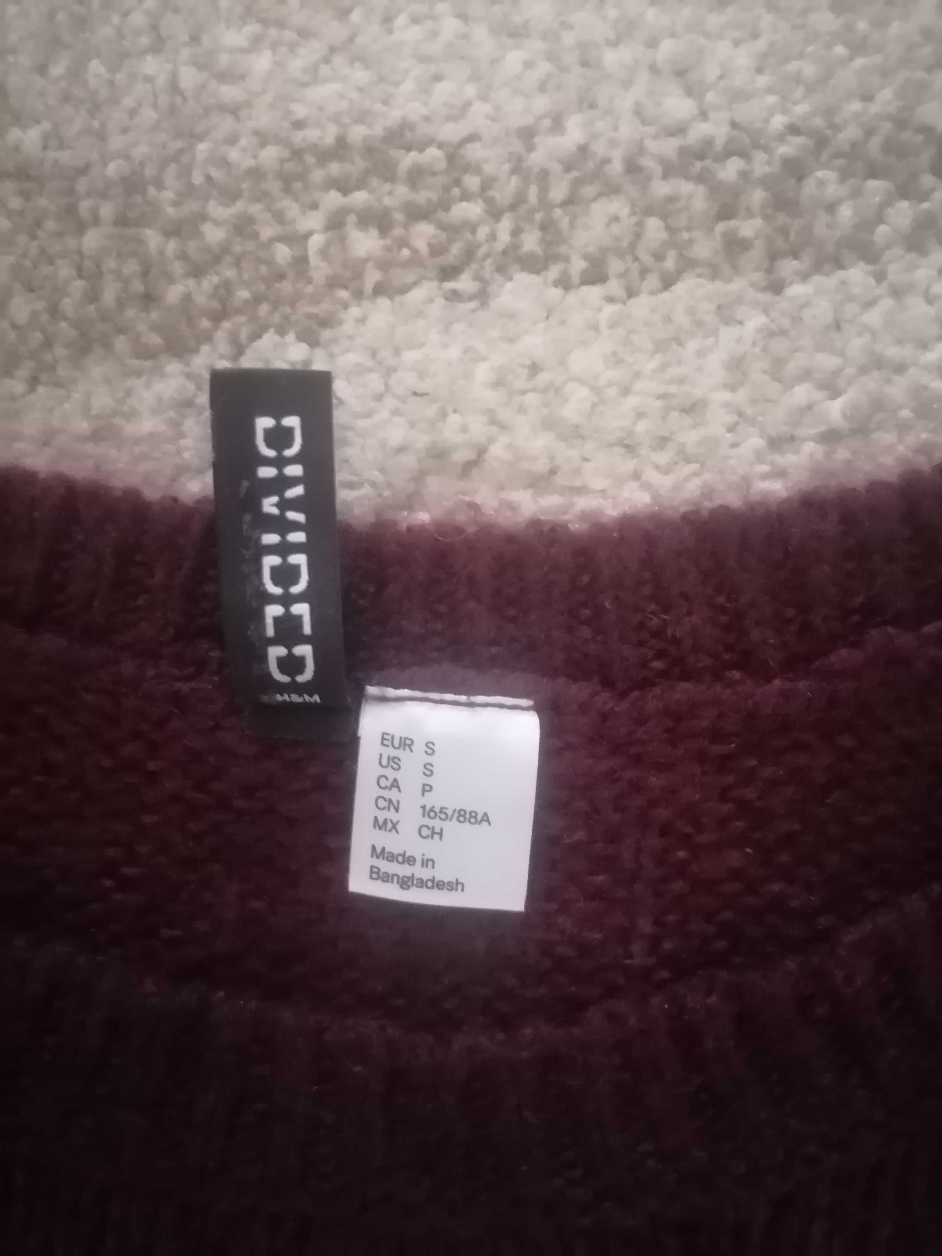 Krótki sweter z wełną S H&M Divided