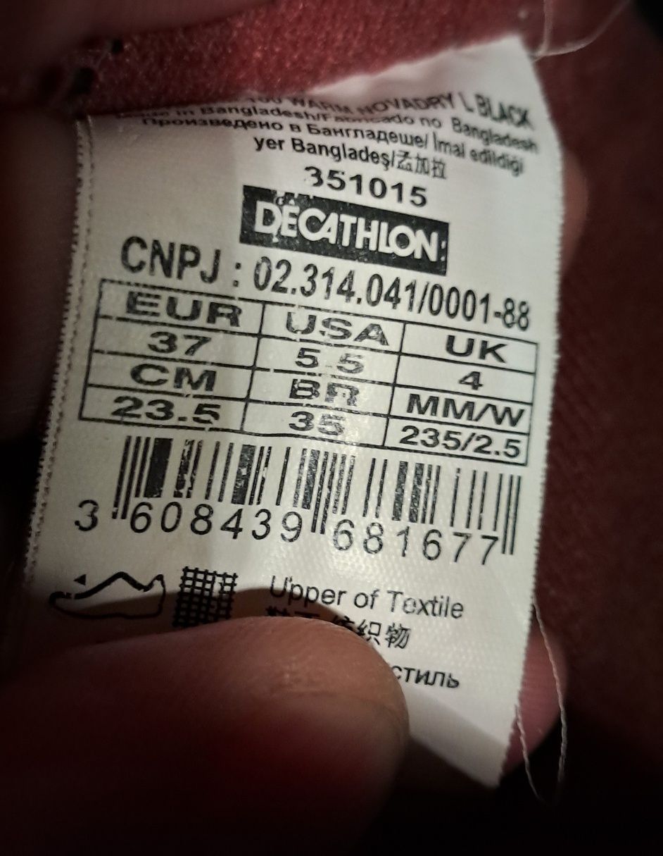 Quechua Ciepłe buty zimowe, rozmiar 37