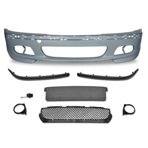Para-choques para BMW Série 3 E46 Pack M M2 + Faróis nevoeiro brancos