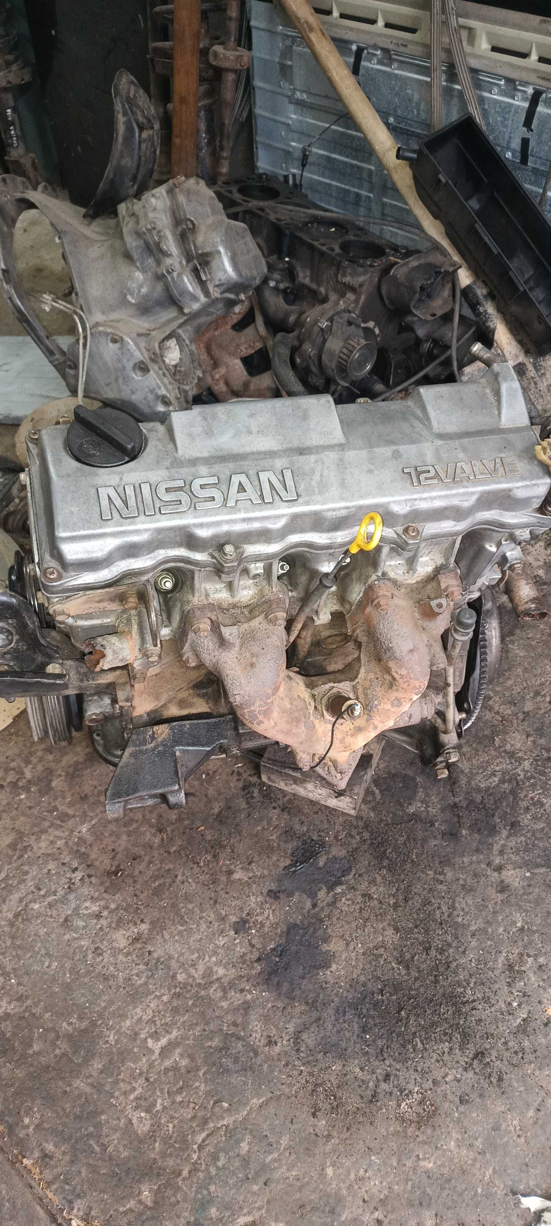 Двигатель Ніссан GA16, Н13, 12 клапанів, Nissan N13, 12V.
